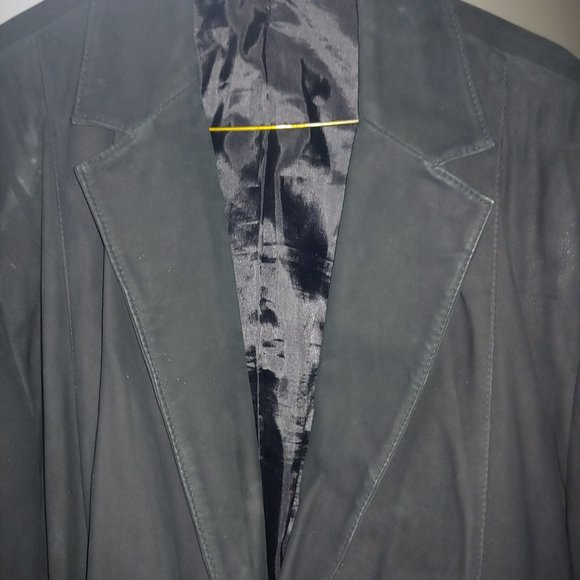 Claiborne Handmade Soft Lambskin Suede Blazer 42 Blazer - Picture 13 of 13